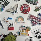 Custom Waterproof Vinyl Stickers with Your Image Photo Text or Logo | Personalized Dishwasher Safe Label for Business Logo
