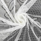 Tableclothsfactory 90" White Premium Lace Round Tablecloth for Banquet Party Wedding Event Home Decor