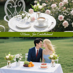 12 Pcs Mason Jar Table Centerpiece Floral Table Centerpiece Vases with Flower for Wedding Reception Party Decor