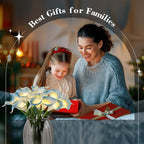 20pcs Artificial Calla Lily Bouquet Lamp Faux Floarl Night Light Real Touch Flower Night Lamp LED Calla Lily Lighted Artificial Flower for Her Gifts Home Kitchen Decor(Light Blue)