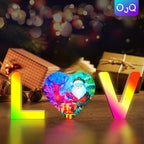 OJQ Light Up Letters LED Letter - Bedroom Lighted Colorful Alphabet Letter Music Sync Color Change - Christmas Birthday Gifts for Girl - Teen Girls Room Decor Gifts Party Home Wall Bedroom Decor