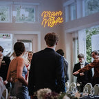 Prom Night Neon Sign for Wall Decor Yellow LED Words Neon Light by USB Powered Dimmable Prom Night Light Up Sign for Prom Birthday Wedding Christam Party Bar Decor(16.1 * 12.6In)