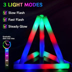 AOWDIAO 24 Pcs 16″ Foam LED Glow Sticks, 3 Light Up Modes, Party Favors for Wedding, Festival & More