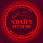 Custom Gym LED Sign – Personalized Color Changing Acrylic Wall Decor for Home Gym, Workout Room, or Man Cave (Gym, 12 INCHES)