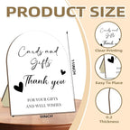Cards and Gift Sign, Minimalist Wedding Decoration Sign, Thank You Gifts for Friends, Bridal Shower Baby Shower Favors, Bridal Shower Baby Shower Party Supplies 9 * 11IN