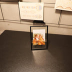 Black Floating Frame (4"x6",Vertical) with Romantic Heart, For Picture Sizes 3x5, 2x3,1x2, Tabletop Shelf Photo Frame, Classy Gift For Festival, Home or Wedding…