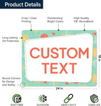 Custom Sign, Custom Street Sign, 11 Font Colors, 13 Font Styles, 4 Hole Options, 22 Sizes, 18x24 Inches, Rust Free DiBound, Fade Resistant, Made in USA by My Sign Center (Mid-Century Modern 2)
