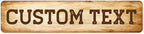 Custom Sign, Custom Street Sign, 11 Font Colors, 13 Font Styles, 4 Hole Options, 22 Sizes, 4x18 Inches, Rust Free DiBound, Fade Resistant, Made in USA by My Sign Center (Vintage)