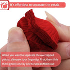 1000 Pcs Artificial Fake Rose Petals,Flower Petals for Romantic Night, Engagement, Party, Wedding, Event Flower Decorations, in Bulk(Dark Red)