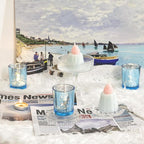 Homemory 36 Pcs Blue Votive Candle Holders, Mercury Glass Candle Holder, Tealight Candle Holders for Table Centerpieces, Baby Shower, Party, Anniversary, Wedding, Home Decor, Halloween, Christmas