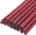 uxcell 20pcs Hot Glue Sticks for Glue Gun 11mm/0.43-inch x 6-inch Mini Hot Melt Adhesive Glue Stick Glitter Red