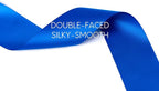 Royal Blue Satin Ribbon 2.5 Inch Double-Faced Ribbons 25 Yards for Gift Wrapping Flower Bouquet Wedding Paper Bows Invitations Crafts