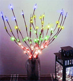 MENCH Branch Lights,3 Pcs Twig Light USB&Battery Powered 8 Flashing Modes by Remote Control.Branch Lights for Indoor, Light Up Decorations for Halloween Day and Christmas,Multi-Color