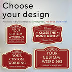 Custom Decorative Outdoor Metal Signs, Personalized Aluminum Sign - Design 3 Red Brick, 10x7 In - Waterproof, Made in USA