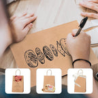 METRONIC Paper Gift Bags 8x4.25x10.5 100Pcs Brown Paper Bags with Handles Bulk, Kraft Paper Bag for Small Business, Birthday Wedding Party Favor, Christmas, Retail shopping Bag, Made in USA