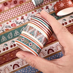20 Rolls Bohemia Theme Washi Tape Set,Writable Decorative Tapes for Scrapbooking, Bible Journaling, Bullet Journaling, 0.6"x79" per Roll