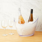 True Chill Acrylic Ice Buckets for Parties and Drinks, 2.11 Gallons (8 Liters) Wine Beer Champagne Bucket, Beverage Tubs Hosting Essentials, Set of 1