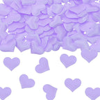 100pcs Purple Heart Sponge Confetti Decor Heart Confetti Heart Shape Petals Scatter Confetti Table Wedding Decoration Valentine’s Day Confetti for Wedding Valentine's Day Party Supplies