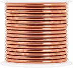 Mandala Crafts 14 Gauge Anodized Aluminum Craft Wire for Jewelry Making – 330 FT Colored Flexible Silver Copper Purple Gold Brown Red Wire - Bendable for Bonsai Armature Crafting Sculpting