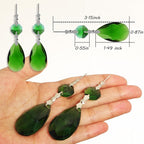 10pcs Crystal Prisms Chandelier Green Ornament Pendants Rainbow Maker 38mm Drop Prism Hanging Prisms for Wedding Party Chrismtmas Decoration DIY Jewelry