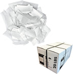 Ultimate Confetti, White Biodegradable Confetti - Rectangular Fluttering Tissue Paper Confetti for Cannon and Launcher use – Best for Gender Reveal, Parties, Concerts and Weddings - 20 lb, 320 oz