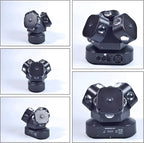 Moving Head DJ Light DMX 512 Strobe Lighting LED with Sound Activated Party RGBW Beam Lights Stage Lighting for Events DJ KTV Disco Wedding Concert Festival (12LED Stage Light w/Special Lights)