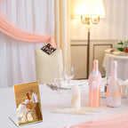 Ctosree 12 Pcs Acrylic Photo Frame L shape Slant Back Desktop Photo Frames Plastic Clear Sign Clear Acrylic Display Stand Table Top Sign for Home Office Wedding Restaurant Menu (2.5 x 3.5 Inch)