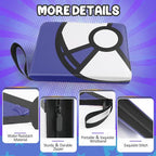 Trading Card Binder 4-Pockets, 400 Pockets Card Holder with 50 Removable Sleeves, Large Capacity & Waterproof Zipper Album Holder for Trading Card Collector, Portable Card Album Book for Card-Blue