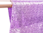 Poise3EHome 7Ft x 7Ft Lavender Sequin Backdrop, Glitter Thick Satin Sequin Background Drapes, Sequence Xmas Thanksgiving Backdrop for Wedding Party Holiday Festival Decor