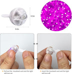 Aogist 200pcs Pink Balloon Light,Long Standby Time Waterproof Mini Ball Light,Round LED Flash Lamp for Paper Lantern Balloon Party,Wedding,Birthday,Festival,New Year and Christmas Decorative