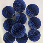 20pcs Honeycomb Decoration Paper Flower Balls Tissue Paper Pom Poms for Birthday Wedding Home Decor (3inch, Royal Blue)