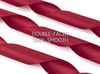 Burgundy Satin Ribbon 1-1/2 Inch x 50 Yards Double-Faced Ribbons for Christmas Gift Wrapping Flower Bouquet Wedding Paper Bows Invitations Crafts