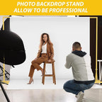 HAITRAL 10x7 FT Backdrop Banner Stand,Square Wedding Arch Balloon Metal Frame,Heavy Duty Background Stand Kit,Adjustable Photo Backdrop Stand for for Parties Birthday Video Studio - Gold