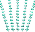 PATIKIL 14 mm Crystal Garland Strands, 98.4 Ft Acrylic Octagon Chandelier Bead Chains String for DIY Craft Wedding Party Home Decorative Jewelry Making, Blue