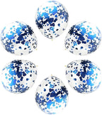 Blue Round Foil Confetti Beautiful Blue Metallic Table Confetti Glitter balloons Confetti Paillettes for Fill balloons, Wedding,Birthday,Party,Festival Decoration(8000PCS)