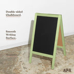 Ilyapa Wooden A-Frame Sign with Eraser & Chalk - 40 x 20 Inches Magnetic Sidewalk Chalkboard – Menu Display for Restaurant, Business or Wedding