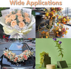 FLORABELS 6 PCS Wet Floral Foam Blocks for Fresh Flowers, Each (9"L x 4.1"W x 2.7"H)Green Foam for Flower Arrangements, Florist Foam Bricks for Weddings, Birthdays Gifts, Flower Foam Blocks for Crafts