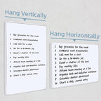 Magnetic Dry Erase Board White Board, 8.3'' x 5.8'', Small Stand-Up or Hangable Desktop Dry Erase White Board, Mini Dry Erase Whiteboard Easel for Desk with One Marker and Two Magnets