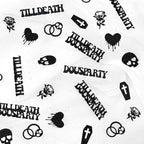 Till Death Do Us Party Confetti, Glitter Halloween Bachelorette Party Table Decorations, Skull Ring Heart Confetti for Gothic Halloween Bachelorette Weeding Bridal Shower Party Decorations（115pcs）