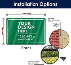 Custom Signs Outdoor Metal Sign - 12 x 8 Customized Personalized Aluminum for Office, Home, Business, Decor, Road Signs, Rust-Proof (White Text Box)
