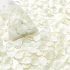 Serwalin 300pcs Silk Rose Petals Flower Petals for Weddings Ivory White Petals Fake Rose Petals Artificial Flower Petals for Wedding Proposal Flower Girl Basket Aisle Runner Bridal Shower