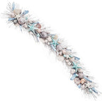 HOLIDAY TREE Handcrafted 48'' Shell Coastal Summer Garland for Home, Staircase, Wall, Hallway and More
