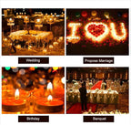 Rechargeable LED Tea Lights, Flickering Flameless Candles with Remote Timer, 12 PCS Electric Battery Operated Candles with Charging Base for Christmas Halloween Weddings Decorative