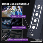 PMI SmokeNINJA PRO KIT - Portable Fog Machine with Bluetooth, 3rd Gen Haze Nozzle for Cinematic & Studio Use - Perfect for Cinematography, Photography, and Events(PRO KIT)