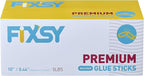 FIXSY Hot Glue Gun Sticks Premium, Full Size 10" Long x .44" Diameter 7/16 11mm, 5LB Box Glue Stick, Approx. 90 Sticks- Compatible with Most Glue Guns