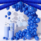 6 Pack 10 Feet Blue Foil Fringe Garland Metallic Tinsel Streamers Banner Wall Hanging Curtain Backdrop for Parade Floats, Birthday, Graduate, Mother's Day, Wedding Party Decoration