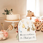 Winnie Decor Baby Shower Welcome Sign - Classic Pooh Books & Gifts, Bridal & Baby Shower Wooden Sign, 8 * 10IN