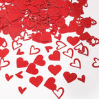 200 Pcs Red Heart Paper Confetti for Valentine's Day Wedding Baby Shower Birthday Party Table Decoration Supplies