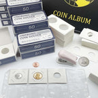 200 PCS Premium Cardboard Coin Flips 2 x 2 inch Coin Collection Supplies for Small Dollar, Mylar Coin Flips Coin Holders for Collectors (Small Dollar Coin Flips)