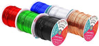 Mandala Crafts 18 Gauge Anodized Aluminum Craft Wire for Jewelry Making - 450 FT Colored Flexible Silver Copper True Blue Black Red Kelly Green Wire - Bendable for Bonsai Armature Crafting Sculpting
